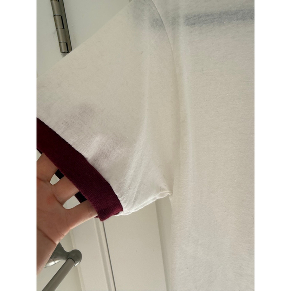 Vintage 1980’s Champion Harvard Ringer Tee, Sz L - Picture 3 of 10